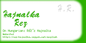 hajnalka rez business card